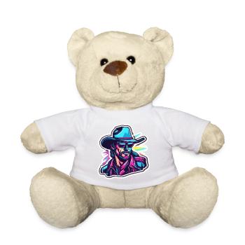 Cowboy / Wilde Westen / Wüste / Lasso / Rodeo - Teddy - Weiß - Vorne