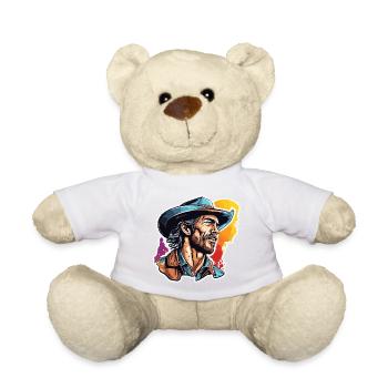 Cowboy / Wilde Westen / Wüste / Lasso / Rodeo - Teddy - Weiß - Vorne