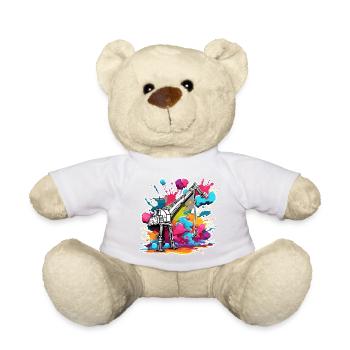 Grue / de chantier / treuil / système de grue - Nounours - blanc - Devant