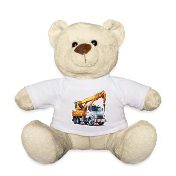 Grue / de chantier / treuil / système de grue - Nounours - blanc - Devant