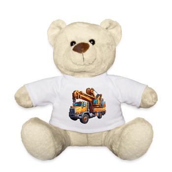 Grue / de chantier / treuil / système de grue - Nounours - blanc - Devant