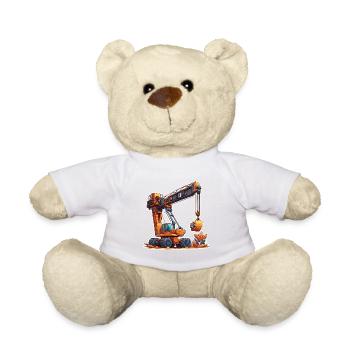 Grue / de chantier / treuil / système de grue - Nounours - blanc - Devant