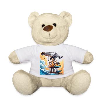 Grue / de chantier / treuil / système de grue - Nounours - blanc - Devant