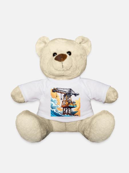 Grue / de chantier / treuil / système de grue - Nounours - blanc