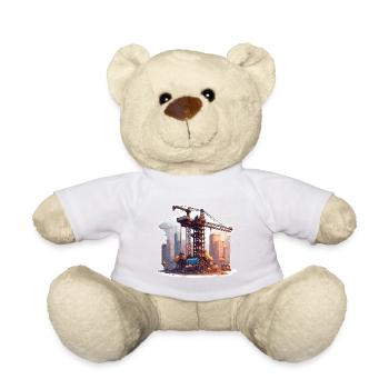 Grue / de chantier / treuil / système de grue - Nounours - blanc - Devant