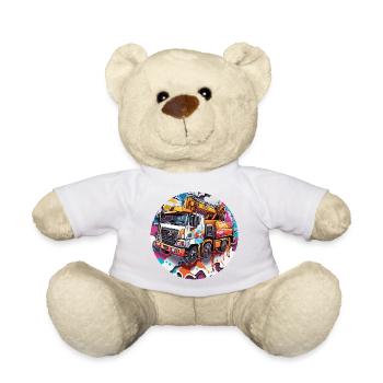 Grue / de chantier / treuil / système de grue - Nounours - blanc - Devant