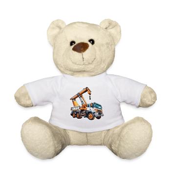 Grue / de chantier / treuil / système de grue - Nounours - blanc - Devant