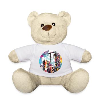 Grue / de chantier / treuil / système de grue - Nounours - blanc - Devant