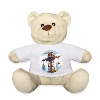 Grue / de chantier / treuil / système de grue - Nounours - blanc - Devant