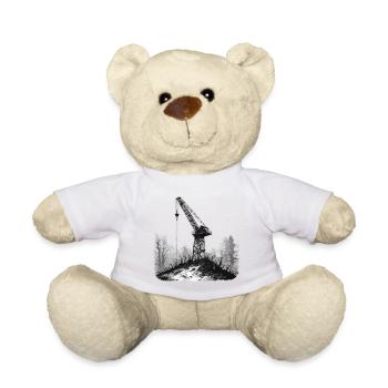 Grue / de chantier / treuil / système de grue - Nounours - blanc - Devant