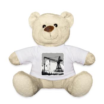 Grue / de chantier / treuil / système de grue - Nounours - blanc - Devant