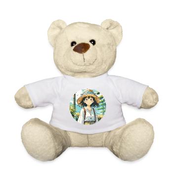 Anime / Comic / Japanisch / Zeichentrick / Cartoon - Teddy - Weiß - Vorne