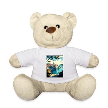 Dubrovnik Neretva Kroatien Vintage Reiseposter - Teddy - Weiß - Vorne