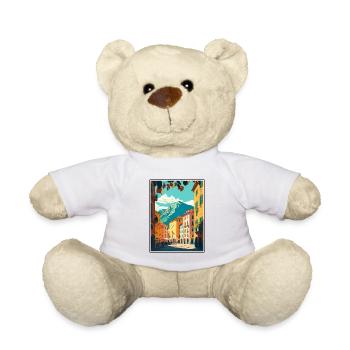 Trento Italy Decoration Vintage Travel Poster WPA - Teddy Bear - white - Front