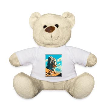 Mount Nemrut Türkei Vintage Reiseposter Souvenir - Teddy - Weiß - Vorne
