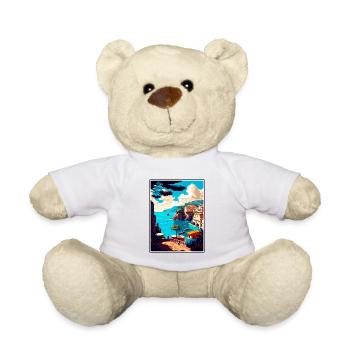 Sorrento Italy Vintage Travel Poster WPA Souvenir - Teddy Bear - white - Front