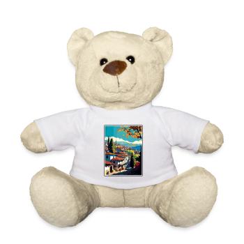 Safranbolu Turquie Vintage Voyage Poster Souvenir - Nounours - blanc - Devant