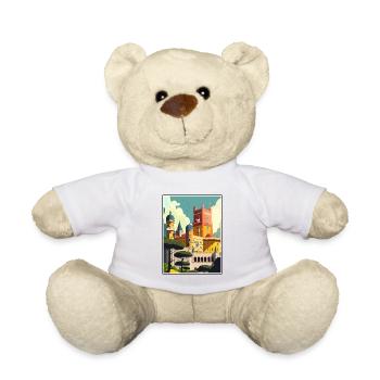 Sintra Portugal Vintage voyage affiche WPA Souvenir - Nounours - blanc - Devant