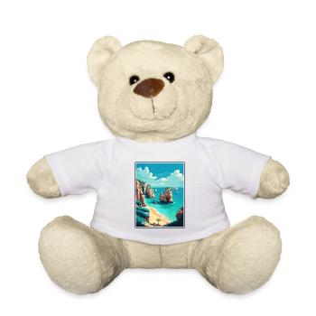Algarve Portugal Vintage voyage affiche Souvenir - Nounours - blanc - Devant