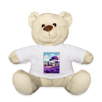 Provence Frankreich Vintage Reiseposter WPA Souvenir - Teddy - Weiß - Vorne