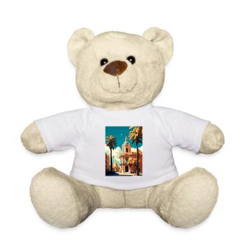 Valence Espagne Vintage voyage affiche WPA Souvenir - Nounours - blanc - Devant