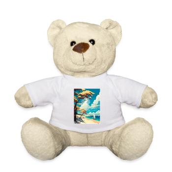 Rugen Island Germany Vintage Travel Poster WPA Art - Teddy Bear - white - Front