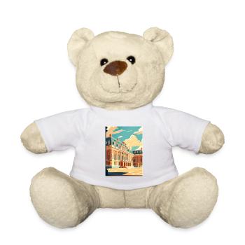 Versailles Palace West Decoration Travel Poster - Teddy Bear - white - Front