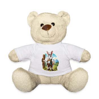 Lederhose / Tier / Tracht / Tradition / Hase - Teddy - Weiß - Vorne