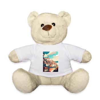 Coimbra Portugal Vintage Reiseposter Souvenir - Teddy - Weiß - Vorne