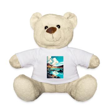 Blue Lagoon Islande Vintage voyage affiche Souvenir - Nounours - blanc - Devant