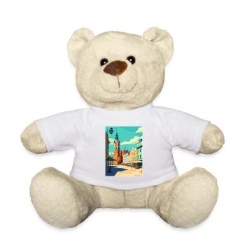 Breslau Europäisches Polen Vintage Reiseposter WPA - Teddy - Weiß - Vorne