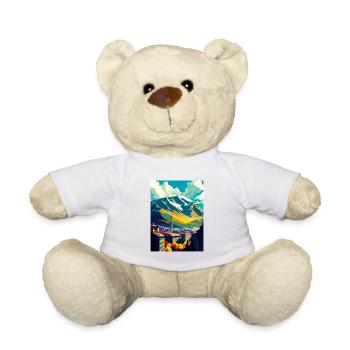 Grenoble Frankreich Vintage Reiseposter WPA Souvenir - Teddy - Weiß - Vorne