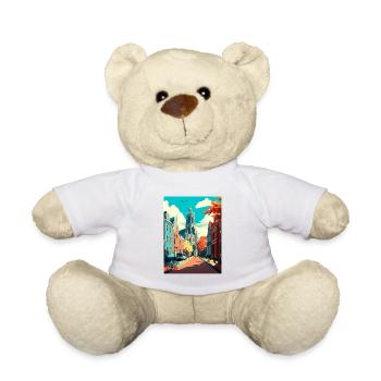 Utrecht Dekoration Niederlande Reiseposter - Teddy - Weiß - Vorne