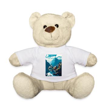 Hallstatt Lake Austria Alpine Mountain Scenery - Teddy Bear - white - Front