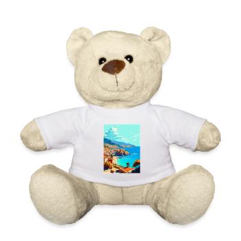 Crete Greece Decoration Vintage Travel Poster WPA - Teddy Bear - white - Front