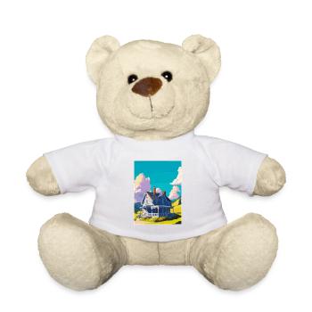 Appenzell Schweiz Vintage Reiseposter WPA - Teddy - Weiß - Vorne