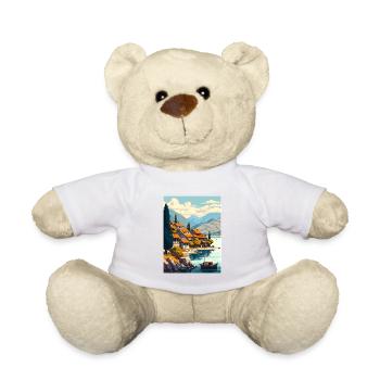Lake Ohrid North Macedonia Albania Room Souvenir - Teddy Bear - white - Front