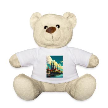 Malmö Schweden Vintage Reiseposter WPA Souvenir - Teddy - Weiß - Vorne