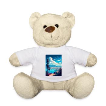 Izmir Türkei Vintage Reiseposter WPA Souvenir - Teddy - Weiß - Vorne