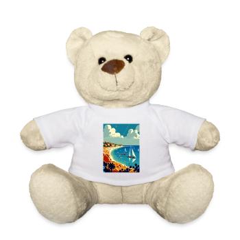 Gallipoli Turquie Affiche de voyage vintage souvenir - Nounours - blanc - Devant