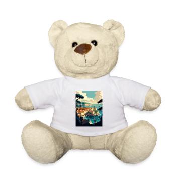 Dubrovnik Kroatien Vintage Reiseposter Souvenir - Teddy - Weiß - Vorne