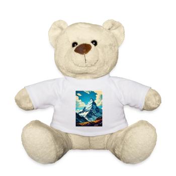 Cervin Suisse Vintage Affiche de voyage WPA - Nounours - blanc - Devant