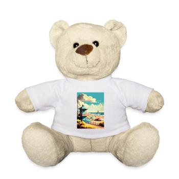 Zandvoort Pays-Bas Vintage voyage affiche WPA - Nounours - blanc - Devant