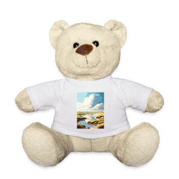 Texel Niederlande Vintage Reiseposter Souvenir - Teddy - Weiß - Vorne