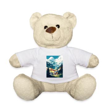 Zell Am Ziller Autriche Vintage Voyage Poster WPA - Nounours - blanc - Devant