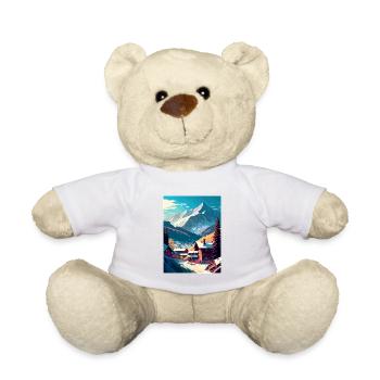Seefeld Austria Vintage Travel Poster WPA Souvenir - Teddy Bear - white - Front