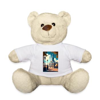 Breda Niederlande Vintage Reiseposter Souvenir - Teddy - Weiß - Vorne