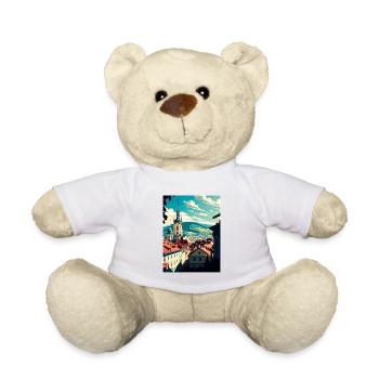 Graz Autriche Vintage voyage affiche WPA Souvenir - Nounours - blanc - Devant