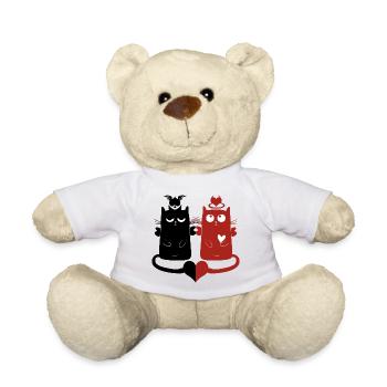 Angels and devils - Teddy Bear - white - Front