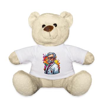 Médecin / professionnel de la santé / médecin / profession / spécialiste - Nounours - blanc - Devant